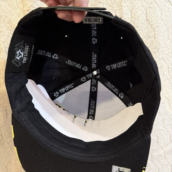 NWT Top Level Racing Car 1992 Flames Graphic Print Snap Back Hat‎ One Size - Picture 8 of 16